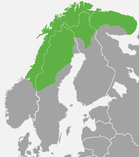Landkarte Lappland