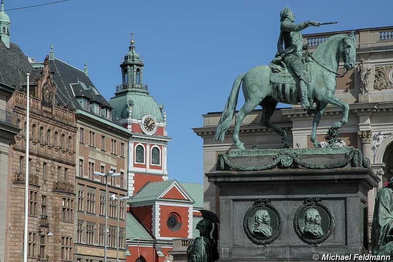 Stockholm Adolfs-Gustav-Statue