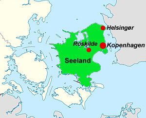 Landkarte Seeland